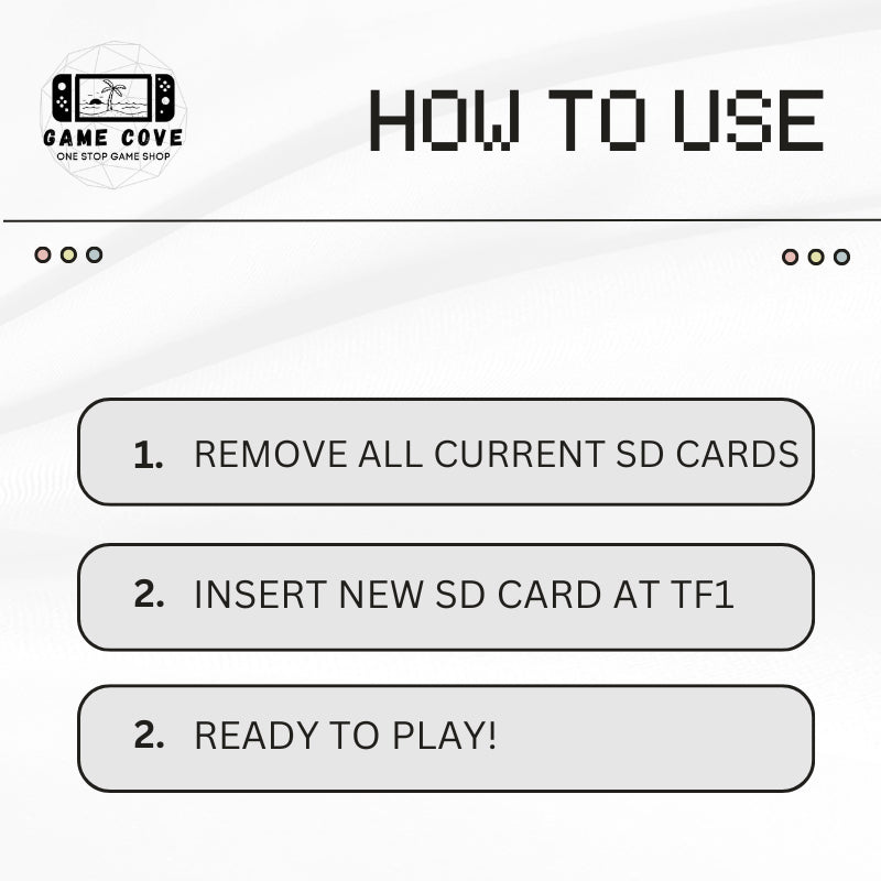 Ark OS Original Branded SD Card for R36S, R36S Plus, R36H | w/ Mario & PSP Ready | GameCove