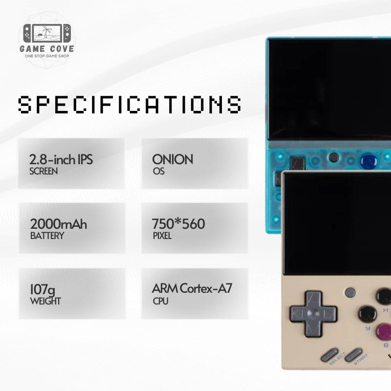 GameCove Miyoo Mini 2.8-Inch Retro Handheld Game Console
