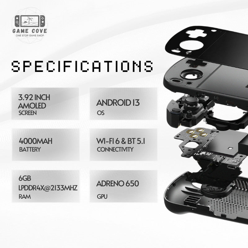 Retroid Pocket Mini V2 Android Handheld Retro Gaming Console with Games Setup Option | Game Cove PH