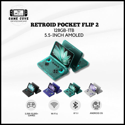 Retroid Pocket Flip 2 Handheld Retro Gaming Console | Game Cove PH