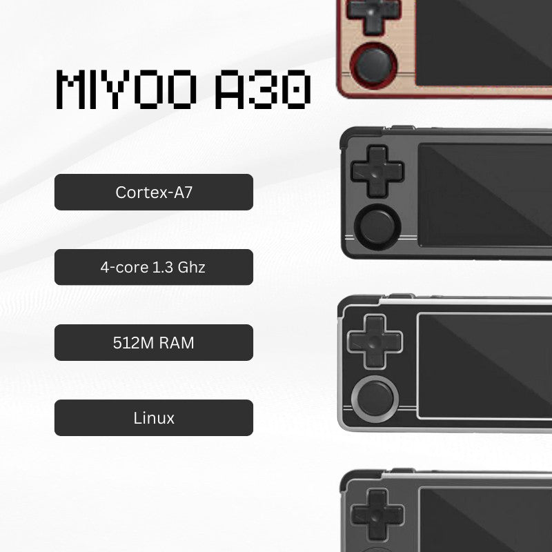 GameCove Miyoo A30 Retro Handheld Video Game Console Linux System 2.8 Inch IPS Screen
