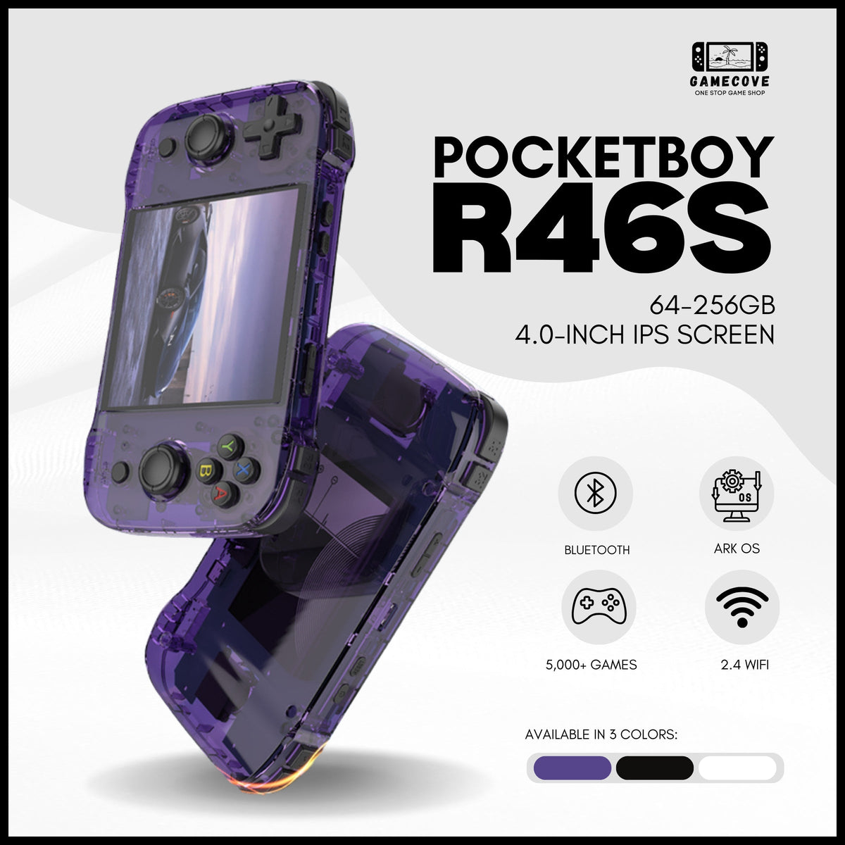 R46S 4.0″ IPS Linux Retro Gaming Handheld Console
