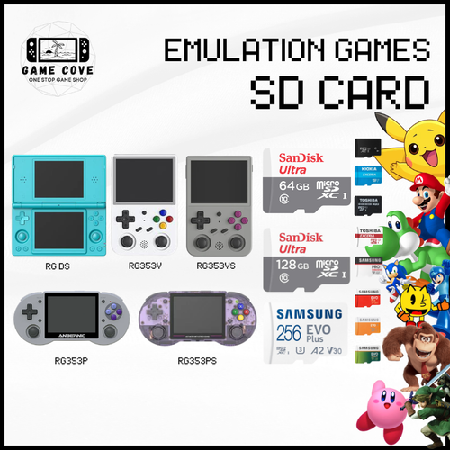 Emulation Games SD Card for Anbernic RG DS, RG353V, RG353VS, RG353P, RG353PS