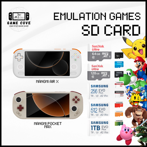 Emulation Games Original Branded SD Card for Mangmi Air X, Mangmi Pocket Max