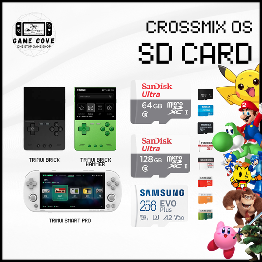 Crossmix OS Original Branded SD Card  for Trimui Smart Pro, Trimui Brick, Trimui Brick Hammer