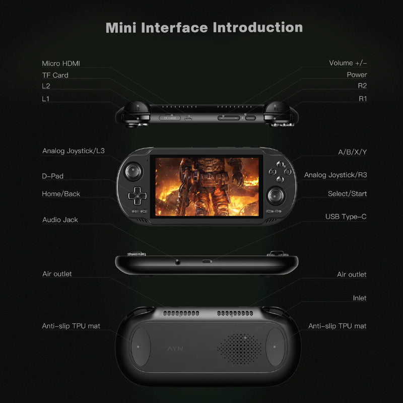 AYN Odin 2 Mini Android Handheld Emulator Android 13 Wifi Bluetooth Portable Console | Game Cove PH