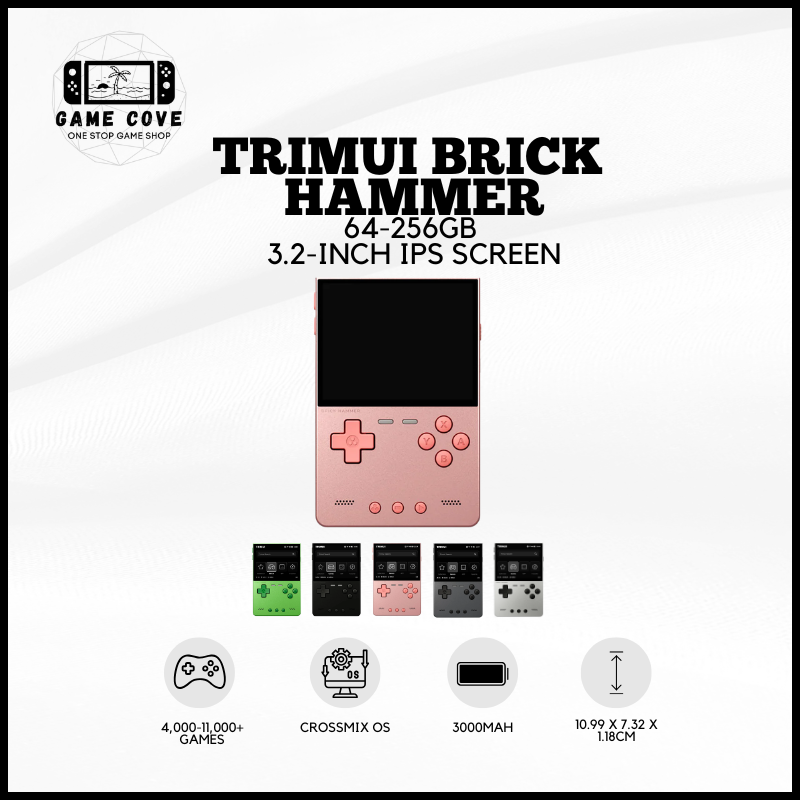 TRIMUI Brick Hammer 3.2″ IPS Retro Gaming Handheld Console