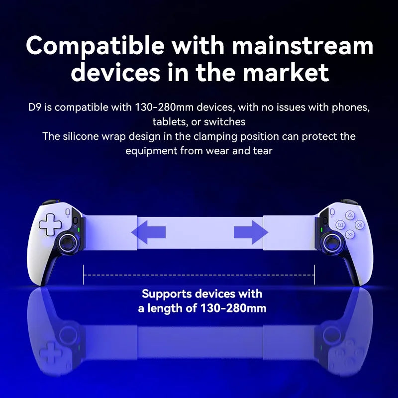 BSP D9 Wireless Bluetooth Gaming Controller | Stretchable Mobile Gamepad