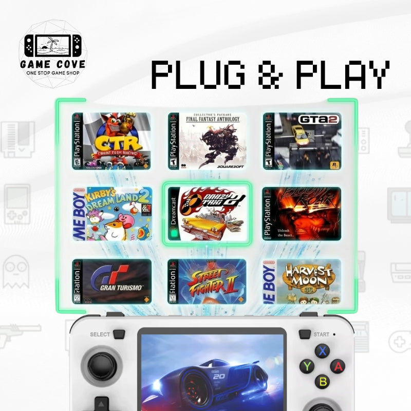 Ark OS Original Branded SD Card for R36S, R36S Plus, R36H | w/ Mario & PSP Ready | GameCove
