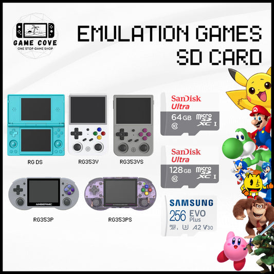 Emulation Games SD Card for Anbernic RG DS, RG353V, RG353VS, RG353P, RG353PS
