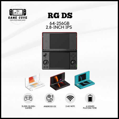 ANBERNIC RG DS Dual-Screen Game Console 4-inch IPS Android 14 RK3568 Quad-core 64-bit | GameCove PH