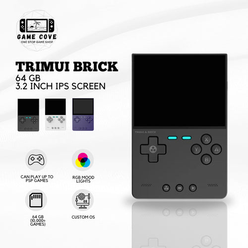 GameCove Trimui Brick 3.2-inch Retro Handheld Game Console Crossmix OS