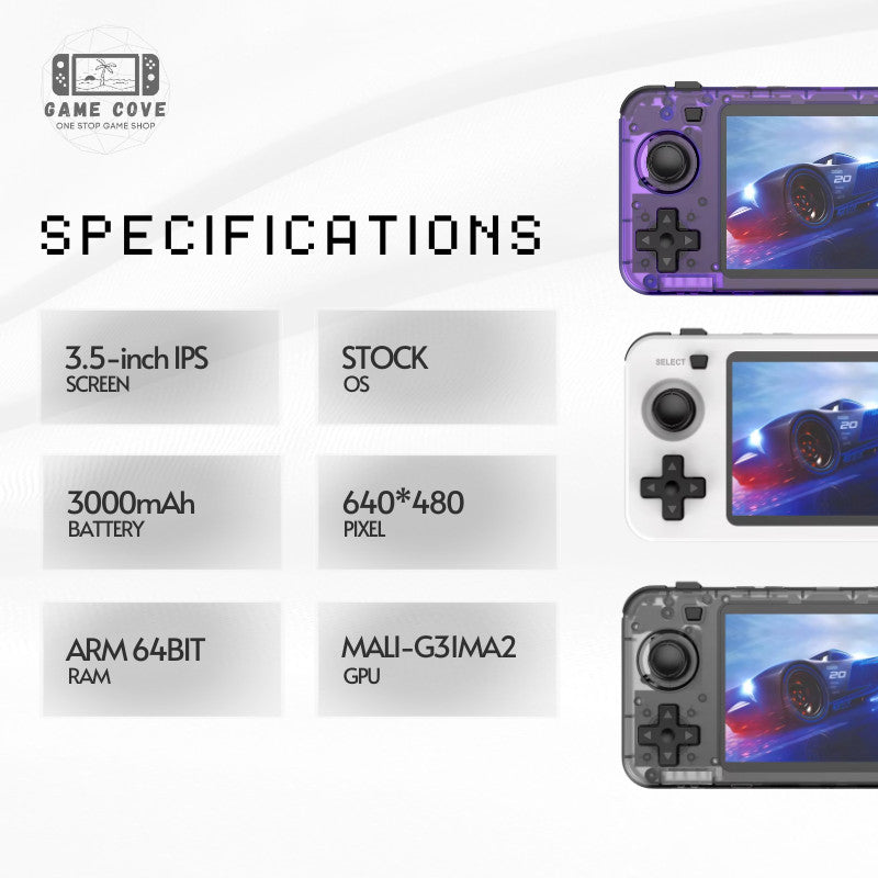 R36H 3.5″ IPS Linux Retro Gaming Handheld Console
