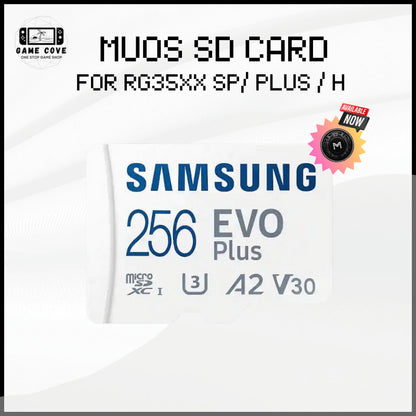 MUOS SD Card for Anbernic RG35XX SP, Plus, and H || Plug and Play with Games and Themes