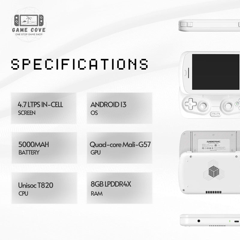 ANBERNIC RG Slide 4.7″ 120Hz Android Gaming Handheld