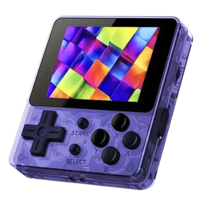 Mini 8-bit Retro Handheld || Transparent Violet and Transparent Black