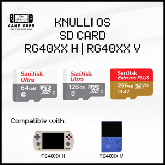RG40XX H & RG40XX V KNULLI OS SD Card  || Plug and Play with Games and Themes