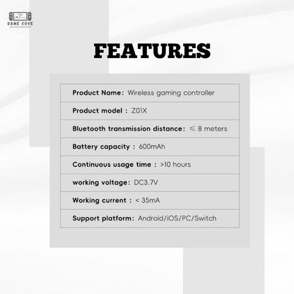 Z01X Controller || Wireless Controller for PC, Android, Switch, IOS