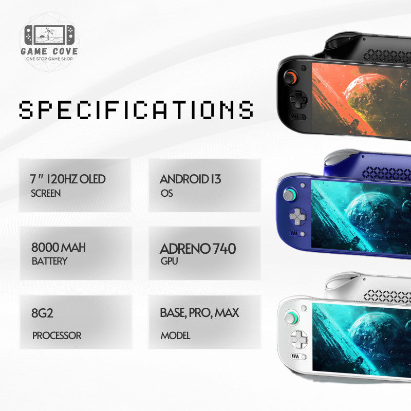 AYN Odin 2 Portal 7″ AMOLED Android Gaming Handheld