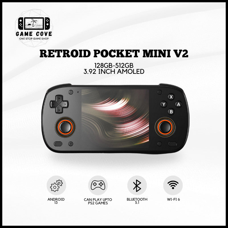 Retroid Pocket Mini V2 Android Handheld Retro Gaming Console with Games Setup Option | Game Cove PH