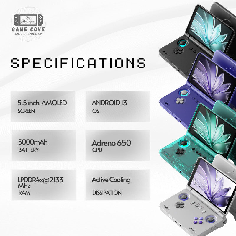 Retroid Pocket Flip 2 5.5″ OLED Android Retro Gaming Handheld