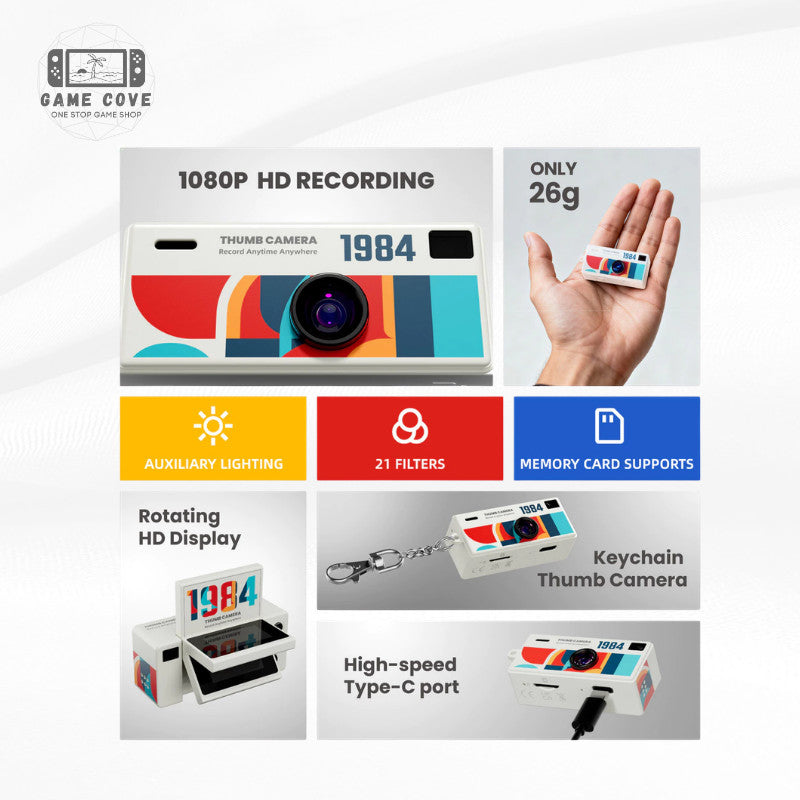 G62 Camera G6 Flip Screen Mini Thumb Camera | GameCove PH