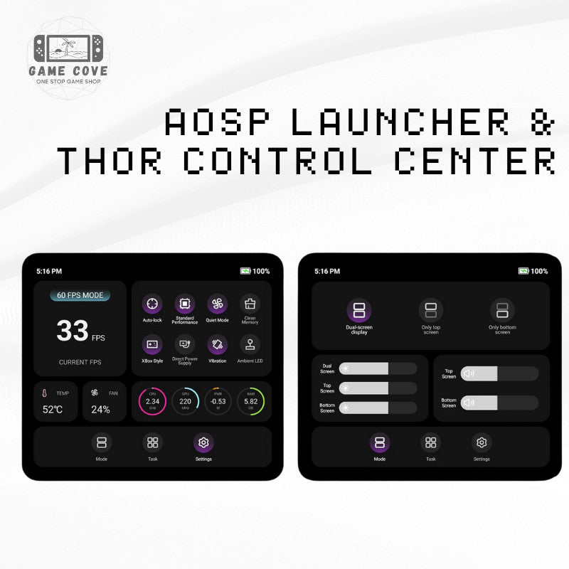 AYN Thor 6″ 120Hz Dual AMOLED Android Gaming Handheld