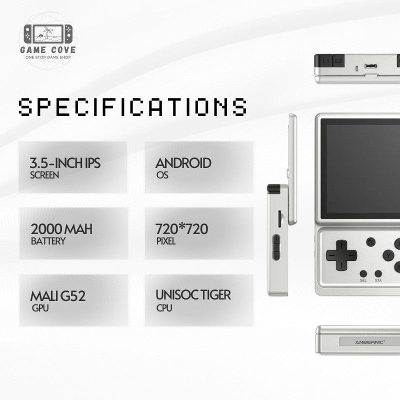 Anbernic RG Rotate Handheld Game Console 3.5-inch IPS Android 12 | GameCove PH