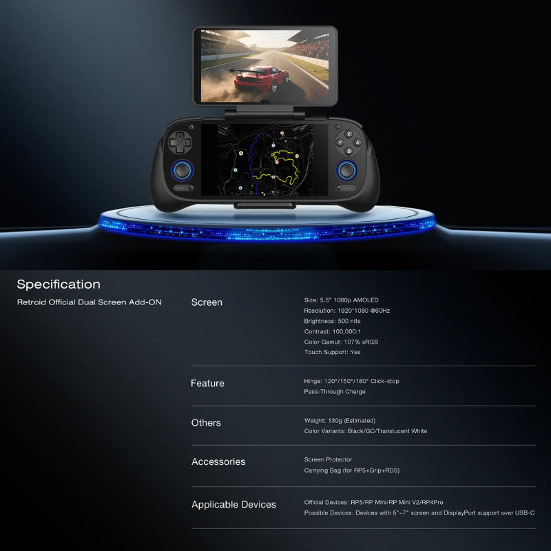 Retroid Dual Screen Add-on 5.5″ AMOLED Display