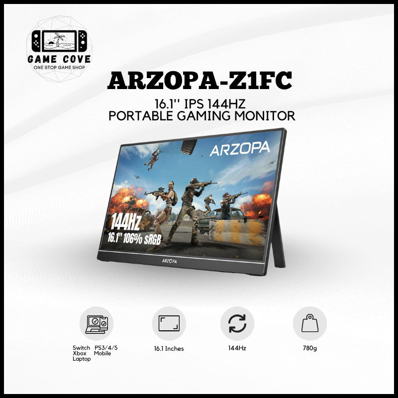 ARZOPA Z1FC 16.1-Inch 144Hz Portable Gaming Monitor