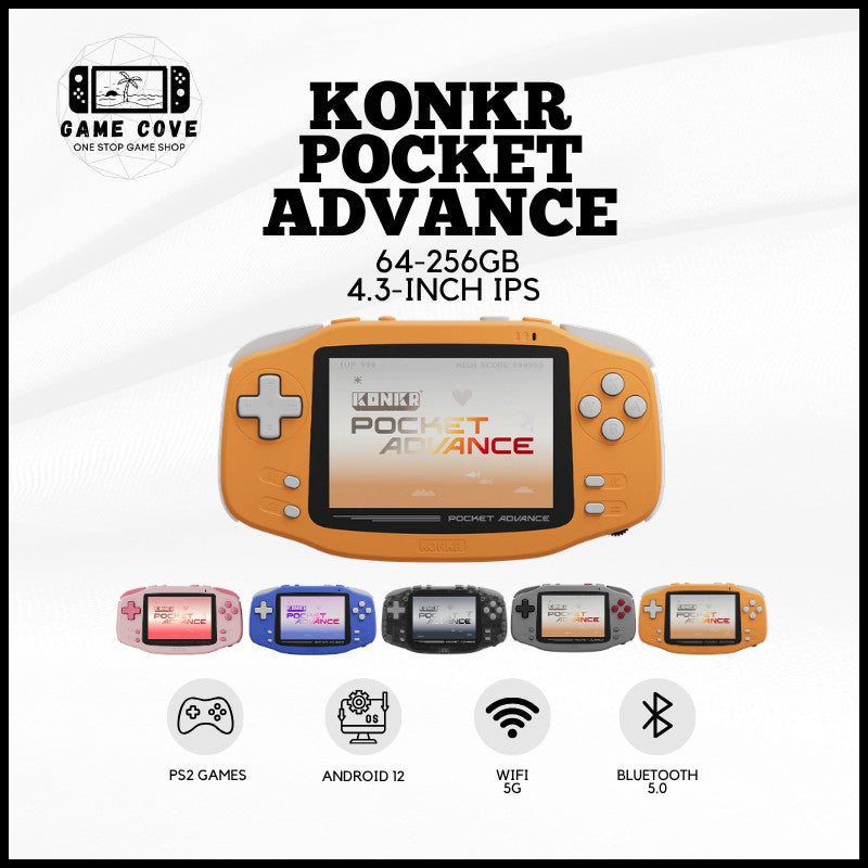 AYANEO KONKR Pocket Advance 3.5-Inch Android 12 Retro Gaming Handheld