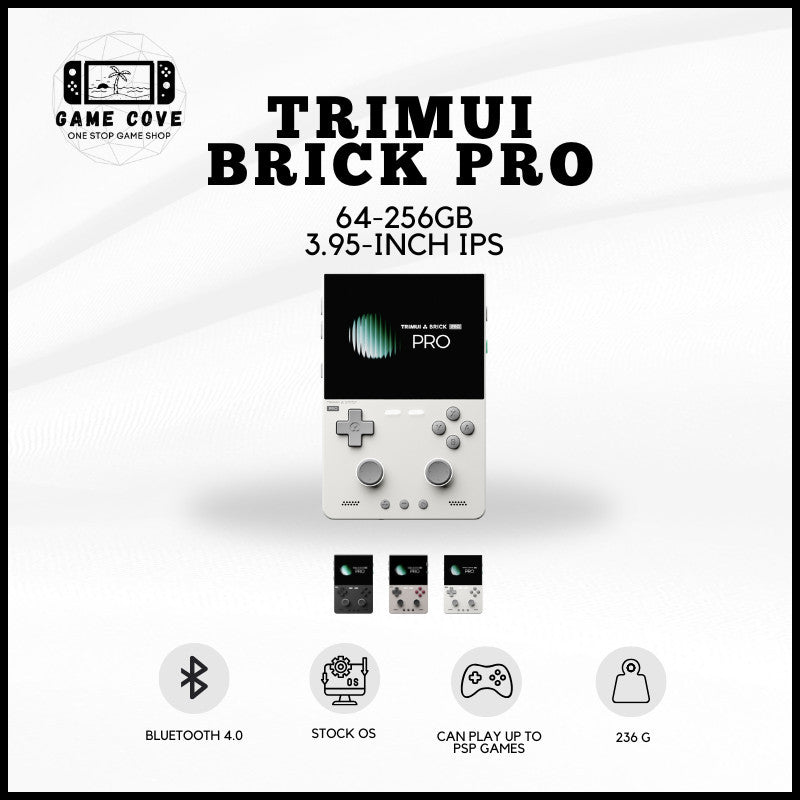 GameCove Trimui Brick Pro 3.95-Inch Retro Handheld Game Console