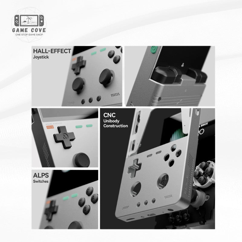 GameCove Trimui Brick Pro 3.95-Inch Retro Handheld Game Console