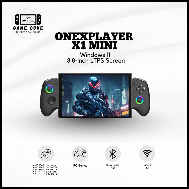 ONEXPLAYER X1 Mini 8.8″ 144Hz LTPS 3-in-1 Handheld Gaming PC