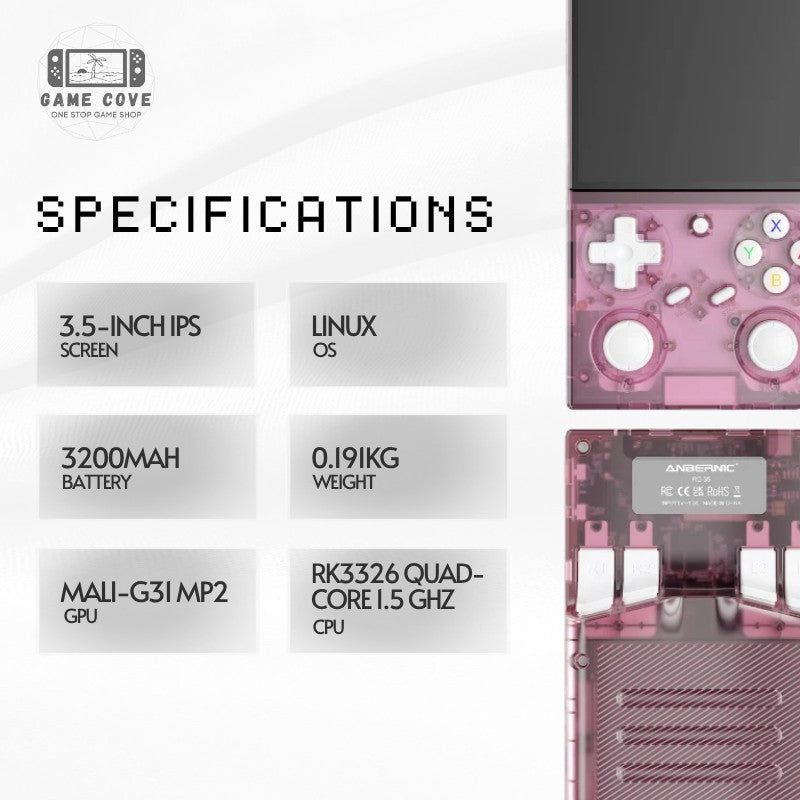 ANBERNIC RG35 3.5-Inch IPS Retro Handheld Gaming Console
