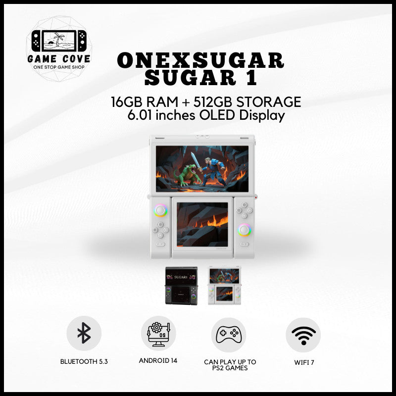 ONEXSUGAR Sugar 1 Transformable Dual-Screen Android Gaming Handheld