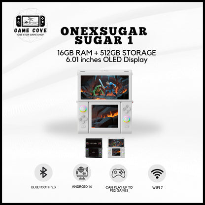 ONEXSUGAR Sugar 1 Transformable Dual-Screen Handheld Console | GameCove PH