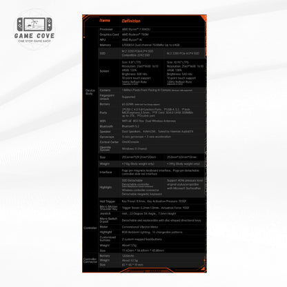 Onexplayer X1 Mini 8.8 Inch LTPS Touch Screen 3 IN 1PC Game Console | GameCove PH