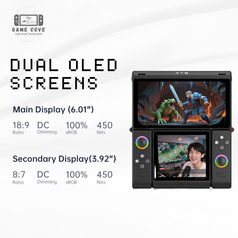 ONEXSUGAR Sugar 1 Transformable Dual-Screen Android Gaming Handheld