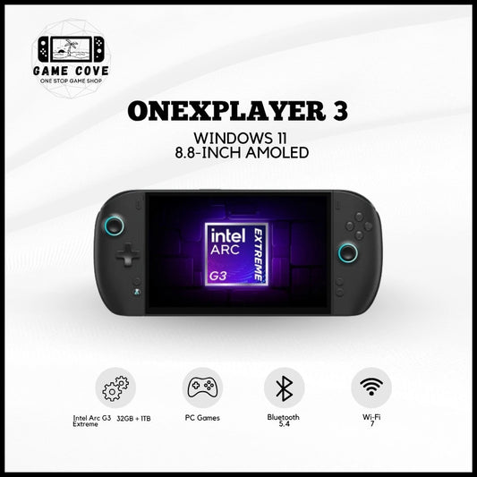 ONEXPLAYER 3 Intel Arc G3 Extreme 8.8-Inch AMOLED 144Hz 3-in-1 Gaming PC