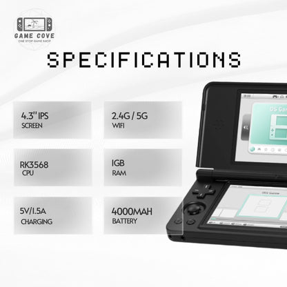 ANBERNIC RG DS Plus 4.3-Inch Dual-Screen IPS Retro Gaming Console