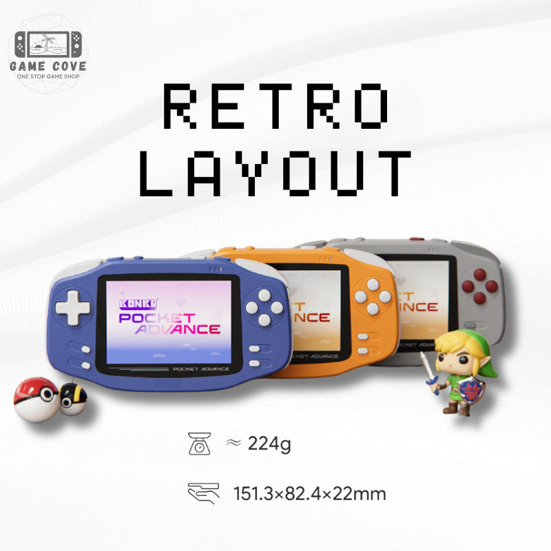 AYANEO KONKR Pocket Advance 3.5-Inch Android 12 Retro Gaming Handheld