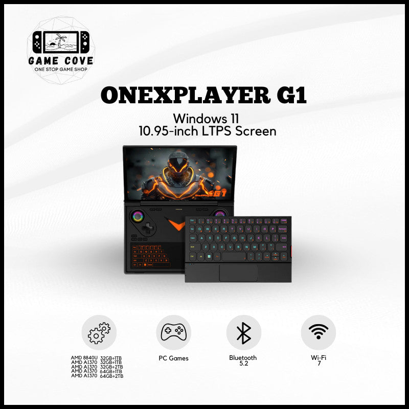 Onexplayer G1 AMD Ryzen™ AI 9 HX 370/8840U Gaming Console Versatile Laptop | GameCove PH