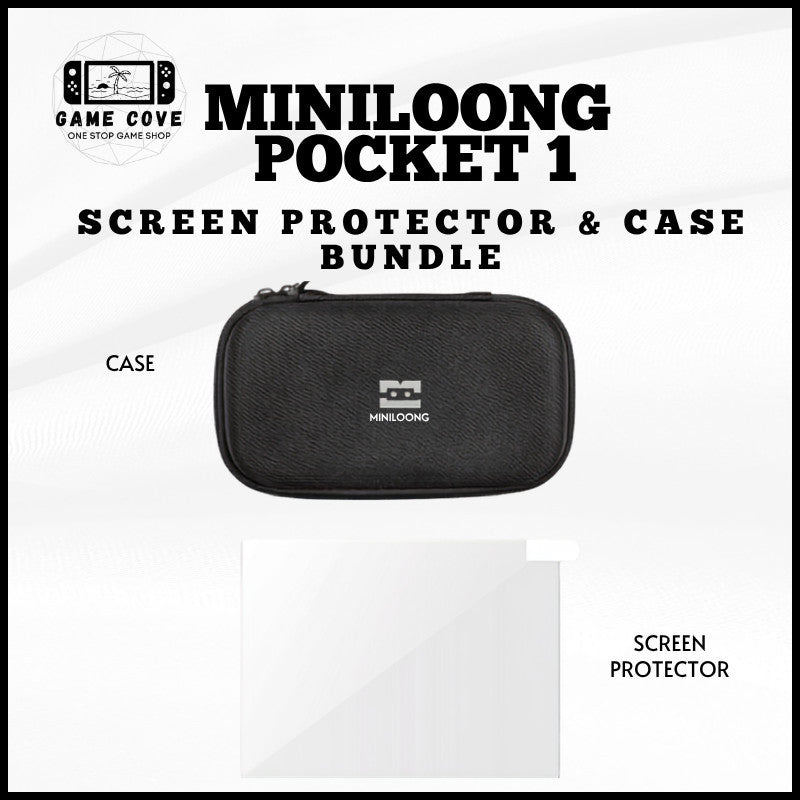 Miniloong Pocket 1 Screen Protector and Case Bundle Accessories Bundled Set | GameCove PH