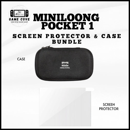 Miniloong Pocket 1 Screen Protector and Case Bundle Accessories Bundled Set | GameCove PH