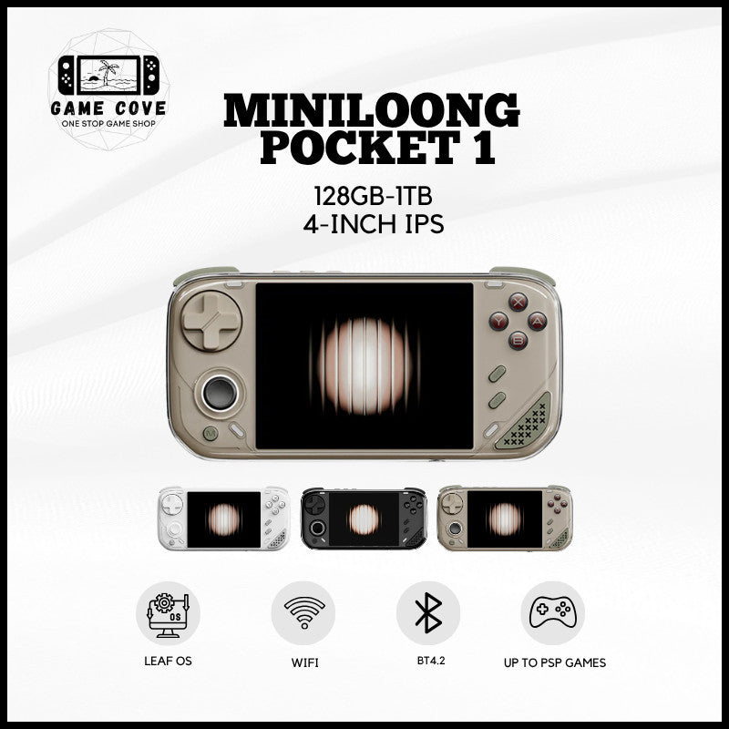 Miniloong Pocket 1 4-Inch IPS Retro Handheld Gaming Console | GameCove PH