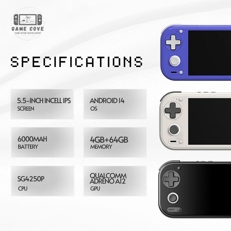 ANBERNIC RG55G1 Android 14 Handheld Gaming Console 5.5-Inch FHD IPS