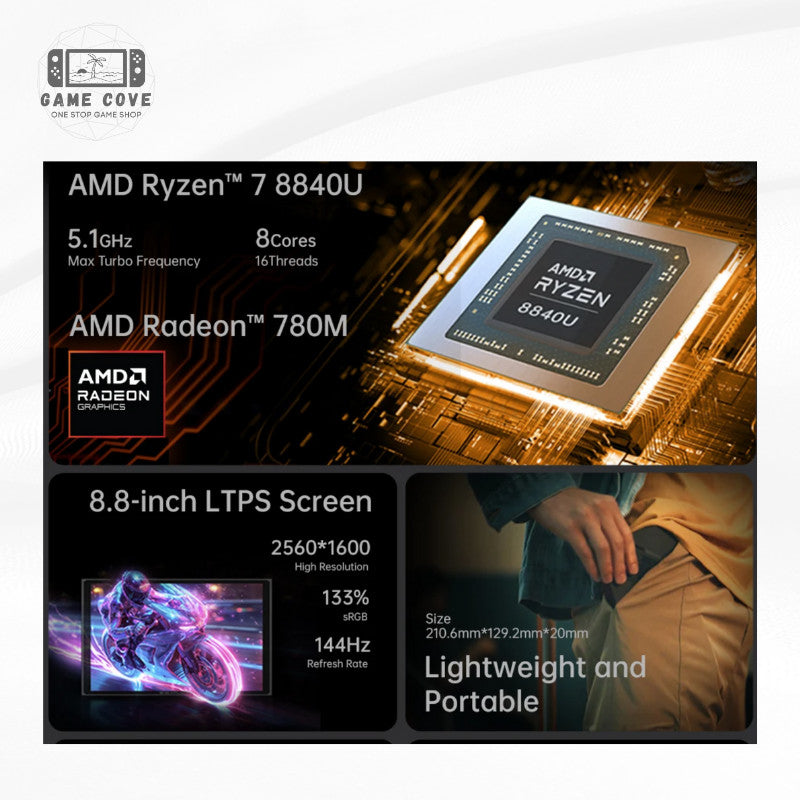 Onexplayer X1 Mini 8.8 Inch LTPS Touch Screen 3 IN 1PC Game Console | GameCove PH