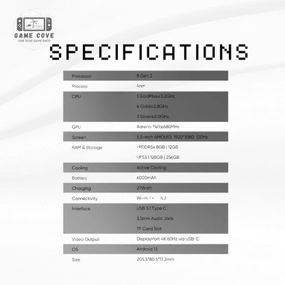 Retroid Pocket 6 Android Handheld Retro Gaming Console with Games Setup Option | Game Cove PH