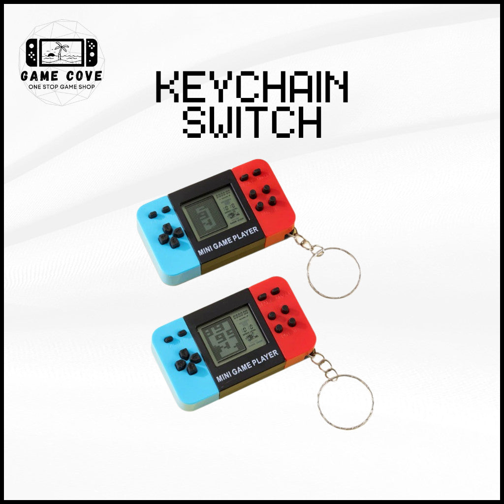 Mini Switch Brick Game Handheld Console Retro Gaming Handheld Key Chain | GameCove PH